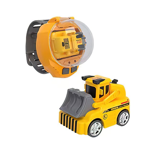 Mini Remote Control Bulldozer Watch Toys - 2.4 GHz Wrist Racing Bulldozer Watch Interactive Game Toys for Boys and Girls Birthday