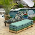 thumbnail image 6 of ARDEN Outdoor Chaise Lounge Cushion 72 x 21, Simone Blue Tropical, 6 of 11