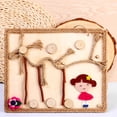 thumbnail image 2 of Bricolaje Decoración para hogar De Rústica Pintura Adornos Colgantes De Pared Para Interior / Exterior exterior exterior exterior Apenado Decoración De chica de primavera Gloria pintura de palo de madera natural, 2 of 9