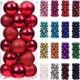 thumbnail image 2 of 24 bolas navideñas de 3/6 cm para decorar el árbol de Navidad, colgantes para colgar en el hogar, fiestas, Año Nuevo, 2 of 5