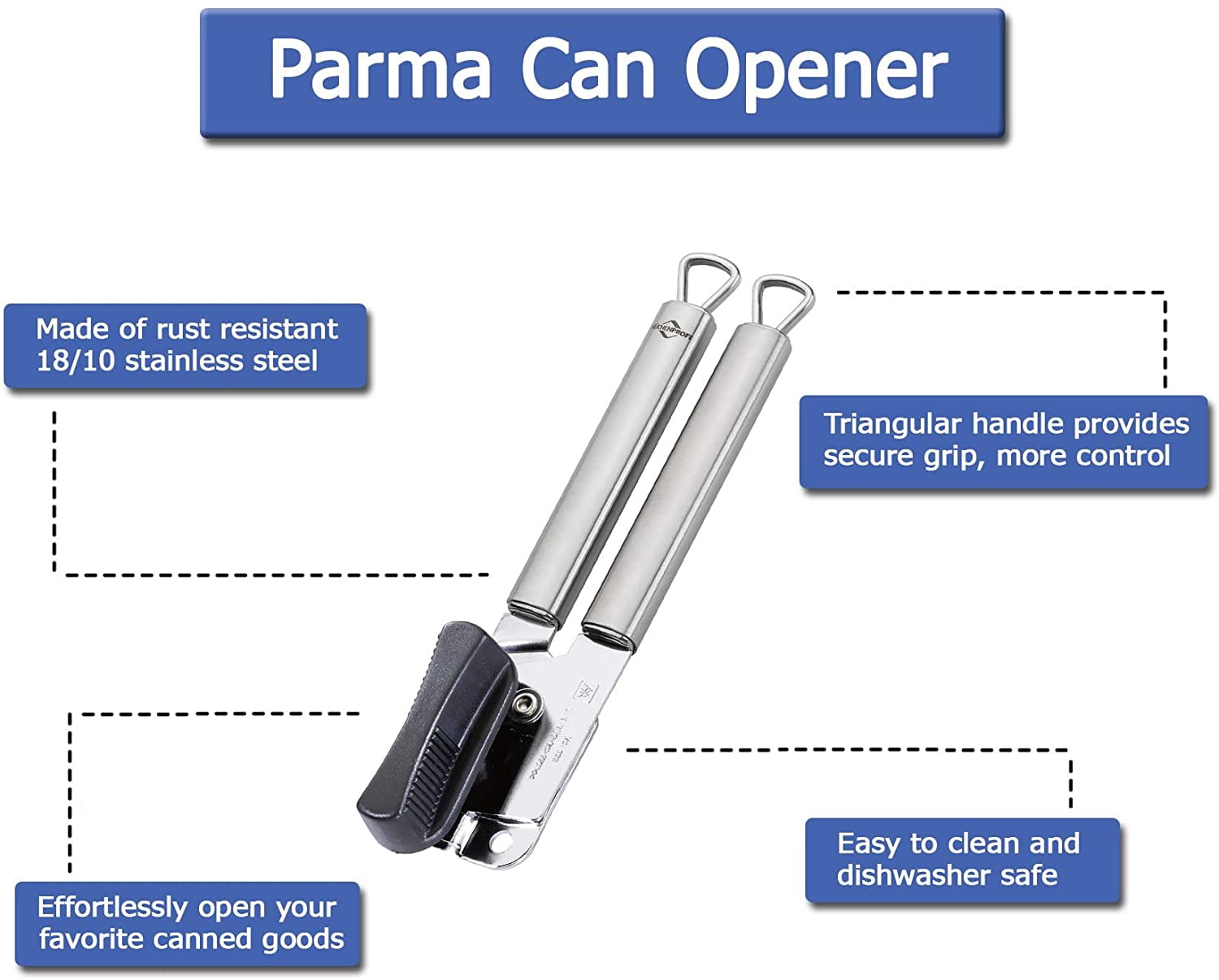 Küchenprofi Parma Can Opener Silver 8.5 Inch