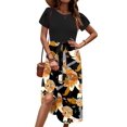 thumbnail image 2 of Zeagoo Summer Dresses for Women 2025 Knee Length Dresses Casual A-line Dress Floral Dresses Women Teacher Dress, 2 of 6