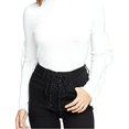 thumbnail image 3 of Rachel Roy Womens Ruffle-Sleeve Knit Sweater, White, Small, 3 of 5