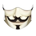 thumbnail image 1 of Mascarilla facial Anime V for Vendettas, de algodón, 32 x 11,8 cm, 1 of 2