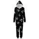 thumbnail image 2 of Family Halloween Pjs Matching Sets Halloween Print Long Sleeve Zippered One Piece Pajama Hooded Jumpsuit Winter Halloween Pjs Family Set, 2 of 4