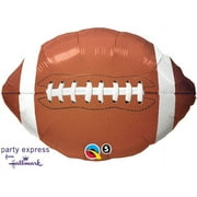 Qualatex 18" Pro Football Shape Mylar Foil Balloon - Super Bowl Party Supply