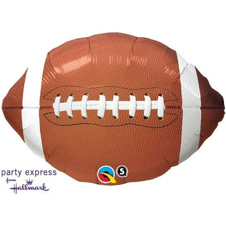 Qualatex 18" Pro Football Shape Mylar Foil Balloon - Super Bowl Party Supply