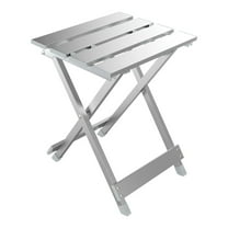 Mini Folding Camping Table - Lightweight Aluminum Portable Picnic Seat Chair, 10x11x15 Inch for RV Cooking, Beach, Hiking, Travel, Fishing, BBQ, Indoor Outdoor Small Foldable Camp Tables