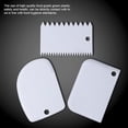thumbnail image 3 of Blanco 3 piezas raspador rectangular para pan huevo tartas Gadgets, 3 of 3