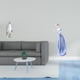 thumbnail image 2 of Escultura de pingüino,Escultura de pingüino para decoración nórdica del hogar,Figura de escritorio,Estatua de niña linda de escritorio,adorno nórdico moderno,Figura de niña para, 2 of 8