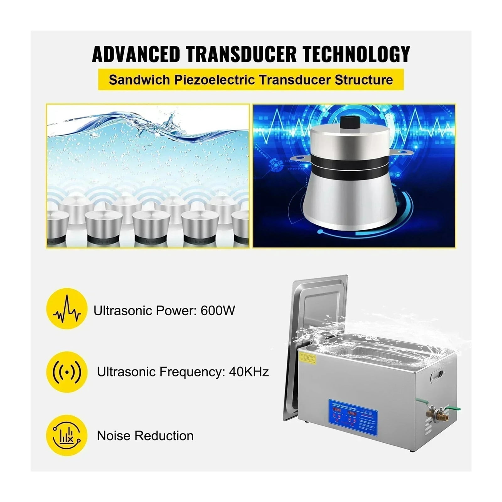 1.3-30L Ultrasonic Cleaner Home Appliance Ultrasound Cleaner Ultrasound Cleaning Machine Portable Washing Machine