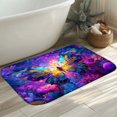 thumbnail image 4 of 1pc Colorful Butterfly Absorbent Non-Slip Bathroom Thickened Flannel Rug Decor,Soft,Quick Drying,Suitable For Indoor/outdoor Use,Bathrooms,Bedrooms,Kitchens,Terrace,Laundry Rooms,16"x24", 4 of 7