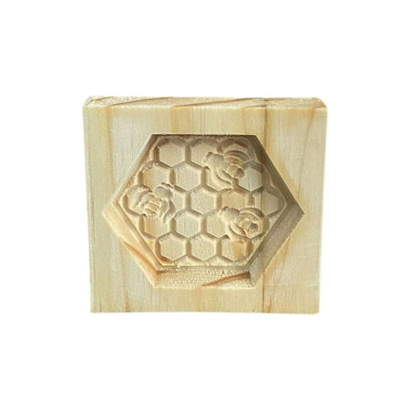 

Wooden Cookie Molds Easy to Clean and Bee Honeycomb Shape Cookie Mold for Baking DIY Homemade Biscuit or Chocolate