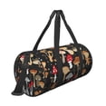 thumbnail image 3 of Easygdp Various Mushrooms Travel Bag, Camping, Weekend, Carry On Overnight Duffel Bag with Shoulder Strap, 3 of 8
