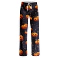 thumbnail image 4 of Pajama Pants Women - Retro Halloween Soft Breathable Sleep & Lounge Pants for Women, Comfy Casual Pj Pants Bottoms with Pockets, 4 of 5