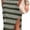 Army Green, variant on Womens Knit Side Slit Striped Long Tank Dress