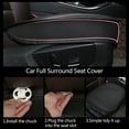 thumbnail image 6 of OTOEZ 2PCS Universal Car Front Seat Cover Breathable Leather Pad Cushion Full Surround Protector, 6 of 9