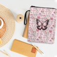 thumbnail image 4 of HELLHERO Butterfly Student Gift Bag Paperback Book Cover with Washable Pocket Polyester for Outdoor Study Book Organzoer Holder Lightweight 8.66 x 11.42, 4 of 8