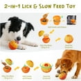 thumbnail image 2 of Interactive Dog Toy, Frozen Treat Dog Puzzle Enrichment Ball - Slow Food Training to Relieve Boredom and Stimulating, Durable Natural Chew Toy for Small Medium, 25-75 lbs, 2 of 7