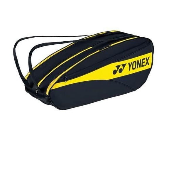 Yonex BA 42326 NEX Team Racquet Bag, Carry 6 Racquets | Stylish, Colour - Lightning Yellow, Material - Nylon, Size - Large