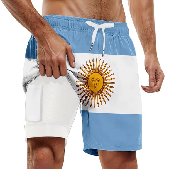 Men's Cargo Shorts Summer Fashion Printed Beach Pants