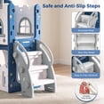 thumbnail image 4 of Vipuse 9 in 1 Toddler Slide Playset for Kids Indoor/Outdoor for Toddlers Age 1+, Blue & Gray, 4 of 14