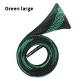 thumbnail image 3 of Wosthever Red de caña de pescar de fundición, cubierta de manga de tubo retráctil, Protector de malla trenzada, guantes de poste plegables resistentes Pescar Verde/L Wosthever OD030790-03, 3 of 6