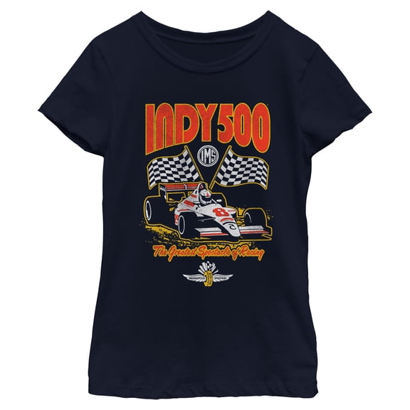 Girls Indy 500 Greatest Racing Flags T Shirt