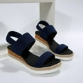 thumbnail image 3 of Women's  Shoes Comfortable Open Toe Elastic Ankle Strap Casual Sandal For Summer Shoes, 3 of 15