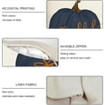 thumbnail image 5 of Blue Pumpkin Pillow Cover 18x18 Inch Thankful Throw Pillow Covers Outdoor Decorative Autumn Pillow Case for Fall Thanksgiving Halloween Home Decor Pillow Case for Couch Sofa, 5 of 6