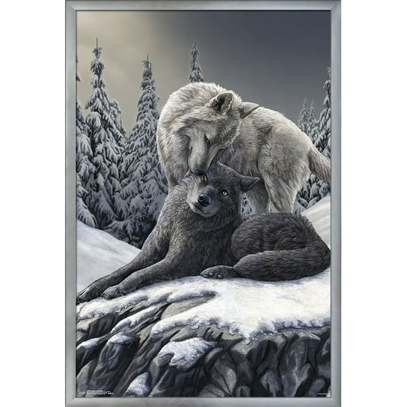 Lisa Parker - Snow Kisses Wall Poster, 22.375" x 34", Framed
