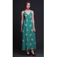 thumbnail image 2 of Bimba Butterfly Printed Adjustable Spaghetti Strap Long Maxi Dress Summer Beachwear-Large, 2 of 5