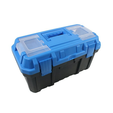 

17-Inch Tool Box Plastic Small Tool Boxes Storage and Organization with Removable Tray Hardware Tool Storage
