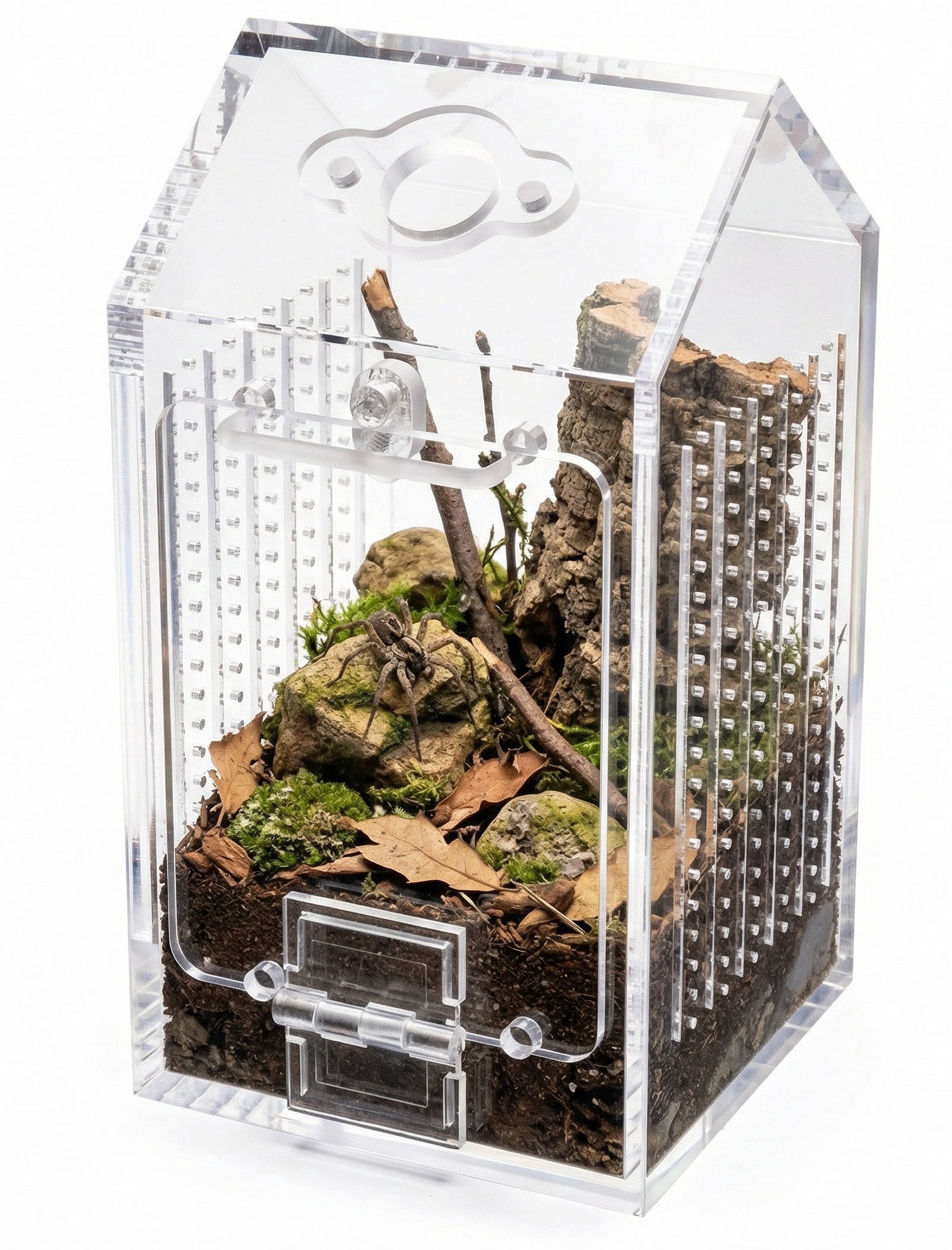 Zilla, Micro Habitat Reptile Terrarium, Small Acrylic, Locking