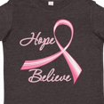 thumbnail image 4 of Inktastic Hope Believe Breast Cancer Ribbon Boys or Girls Toddler T-Shirt, 4 of 5