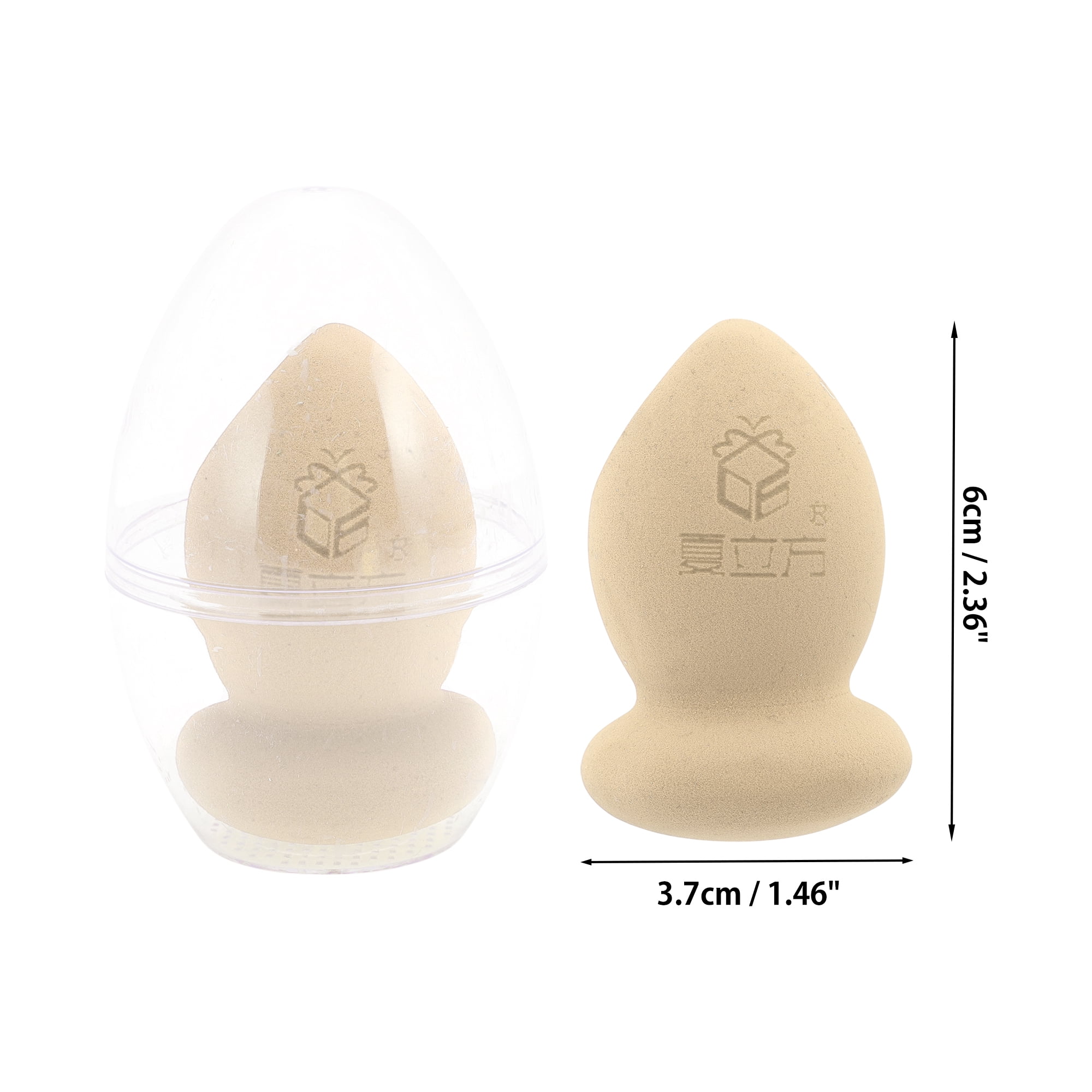 Unique Bargains 1 Pc Special Shape Face Makeup Sponge for Bedrooms Makeup Application Nude