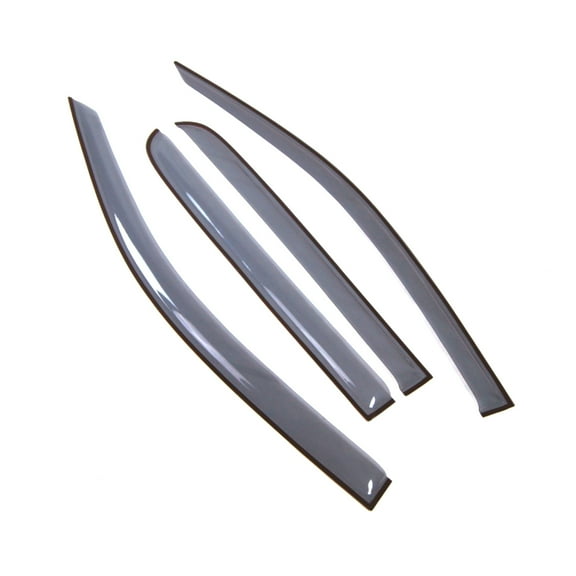 Tuningpros LGWV2-784 Window Visor Light Tinted 4 Pcs Set For 2013-2016 Chevrolet Colorado Crew Cab