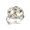 Multi 4, variant on Bee Daisy Flowers Pattern Stainless Steel Rings for Women, Open Adjustable Ring Promise Ring Jewelry Gifts