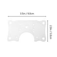 thumbnail image 2 of Miangastore Hinge Repair Plate Bracket Silver 10Pcs 3.54x1.97x0.04 Inch, 2 of 8