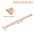 thumbnail image 2 of Uxcell Copper Flat Bar, 0.08" Thickness x 1.18" Width x 15.75" Length Copper Bar Stock, 2 of 6