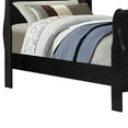 thumbnail image 3 of Transitional Style Twin Size Wooden Bed with Elevated Sleigh, Brown, 3 of 5