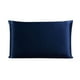 thumbnail image 2 of Funda de almohada de seda de morera Funda de almohada transpirable de 2 lados Funda de almohada de color sólido para la piel del cabello, Azul marino, 51x36cm kenally HA003379-04, 2 of 7
