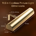 thumbnail image 4 of Concept 101L Télécommande Sans Fil LED Image Light- 11 1/2 Pouces Laiton Poli, 4 of 5