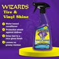 thumbnail image 2 of Wizards Tire Shine Spray Wheel Vinyl & Tire Shine Dressing and Protectant Spray, 22 oz, 2 of 7