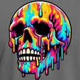 thumbnail image 3 of CafePress - Vibrant Melting Skull Men's Comfort Colors® T Shirt - Mens Comfort Colors Shirt, 3 of 5