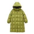 thumbnail image 3 of BFHHYA Kids Hooded Puffer Jacket Boys Girls Teen Button-Up Thickened Long Winter Coat Casual Warm Outerwear for Outdoor Play & Family Trips (2-14Y), 3 of 6