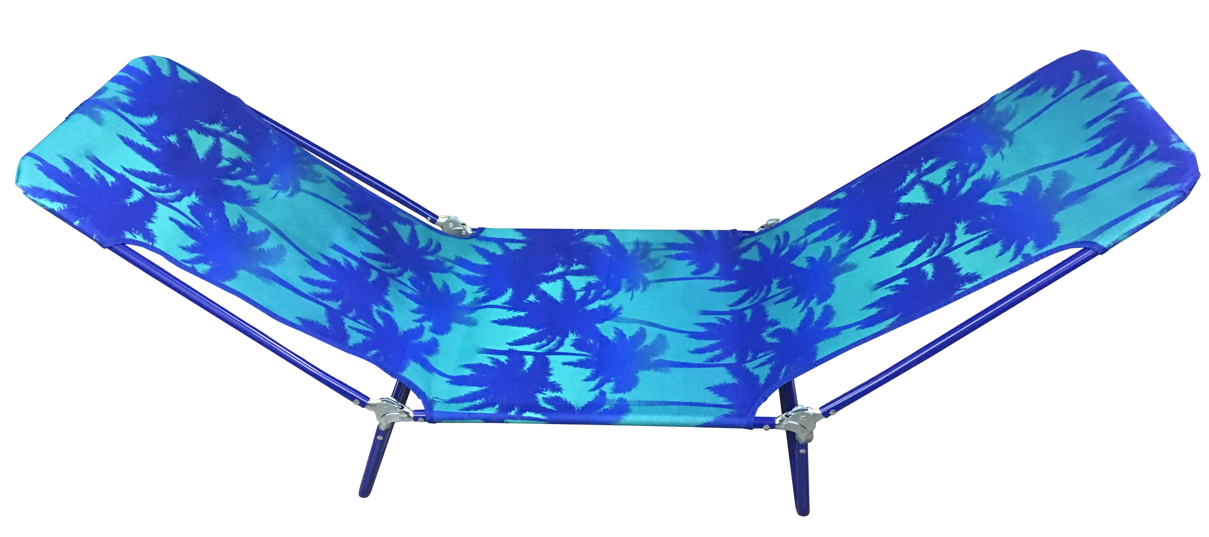 Mainstays Folding Adjustable Back Fabric Beach Lounger Sunset Palm Walmart
