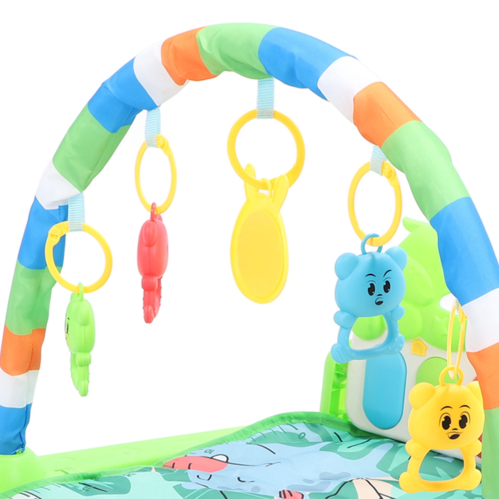 M Buder Baby Kick Piano Mat Soft Educational Folding Sensory Gym Learning Toy for Newborn, 14.5 inches / 37 cm