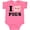 Hot Pink, variant on Inktastic I Love Pigs Boys or Girls Baby Bodysuit