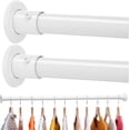 thumbnail image 1 of Closet Rods for Hanging Clothes to es Adjustable Heavy Duty Closet Rod Easy to Install Closet Poles for Hanging Clothes Wardrobes Laundry Perfect for Closet Organizer, 1 of 6